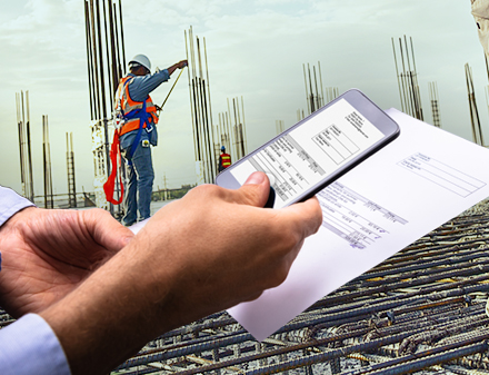 construction onsite dockets invoice matching