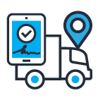 delivery and distribution icon